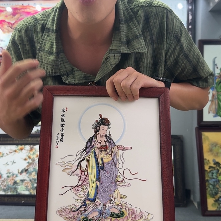 摆件景德镇陶瓷瓷板画