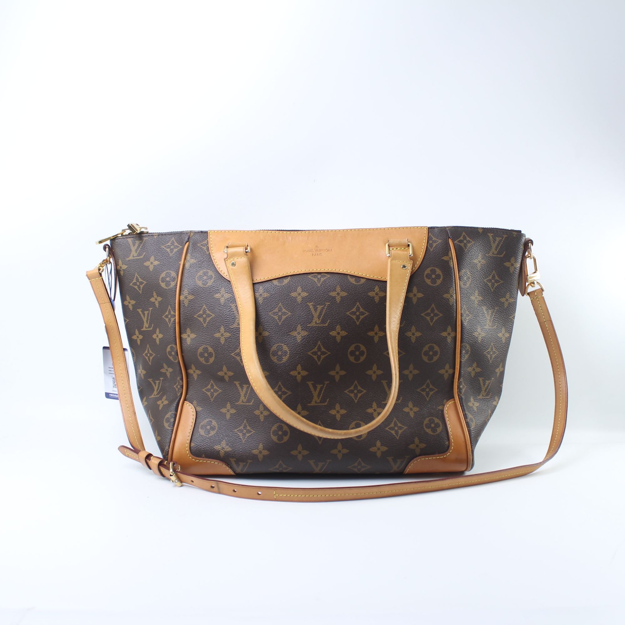 95新 LouisVuitton/路易威登 MI2175老花机场托特单肩包