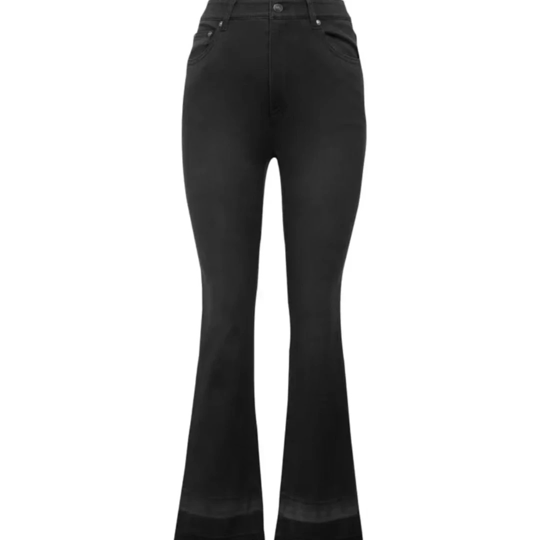 新款休闲百搭高腰显瘦初秋九分微喇牛仔裤5100471