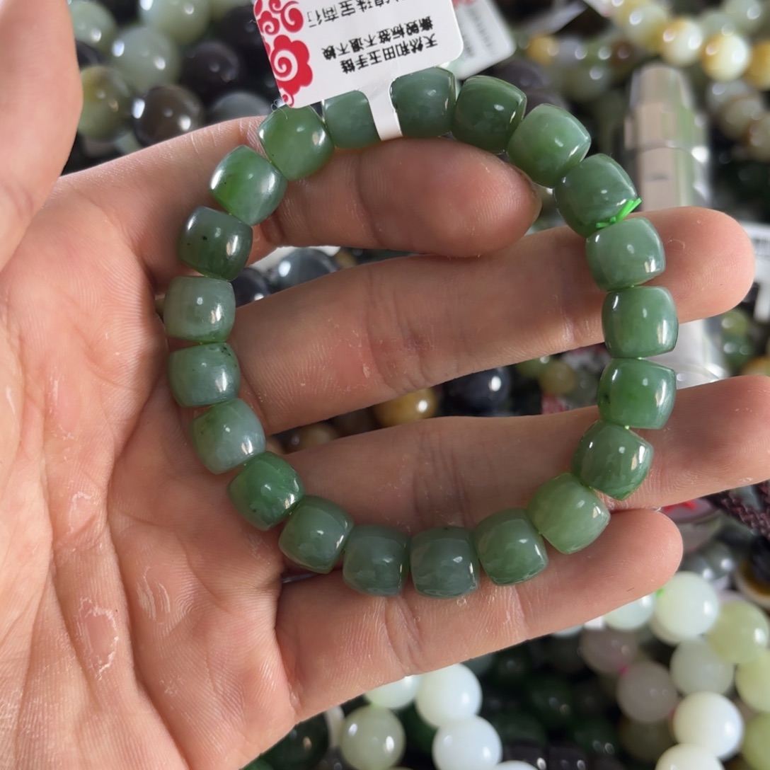 和田玉手链未镶嵌55