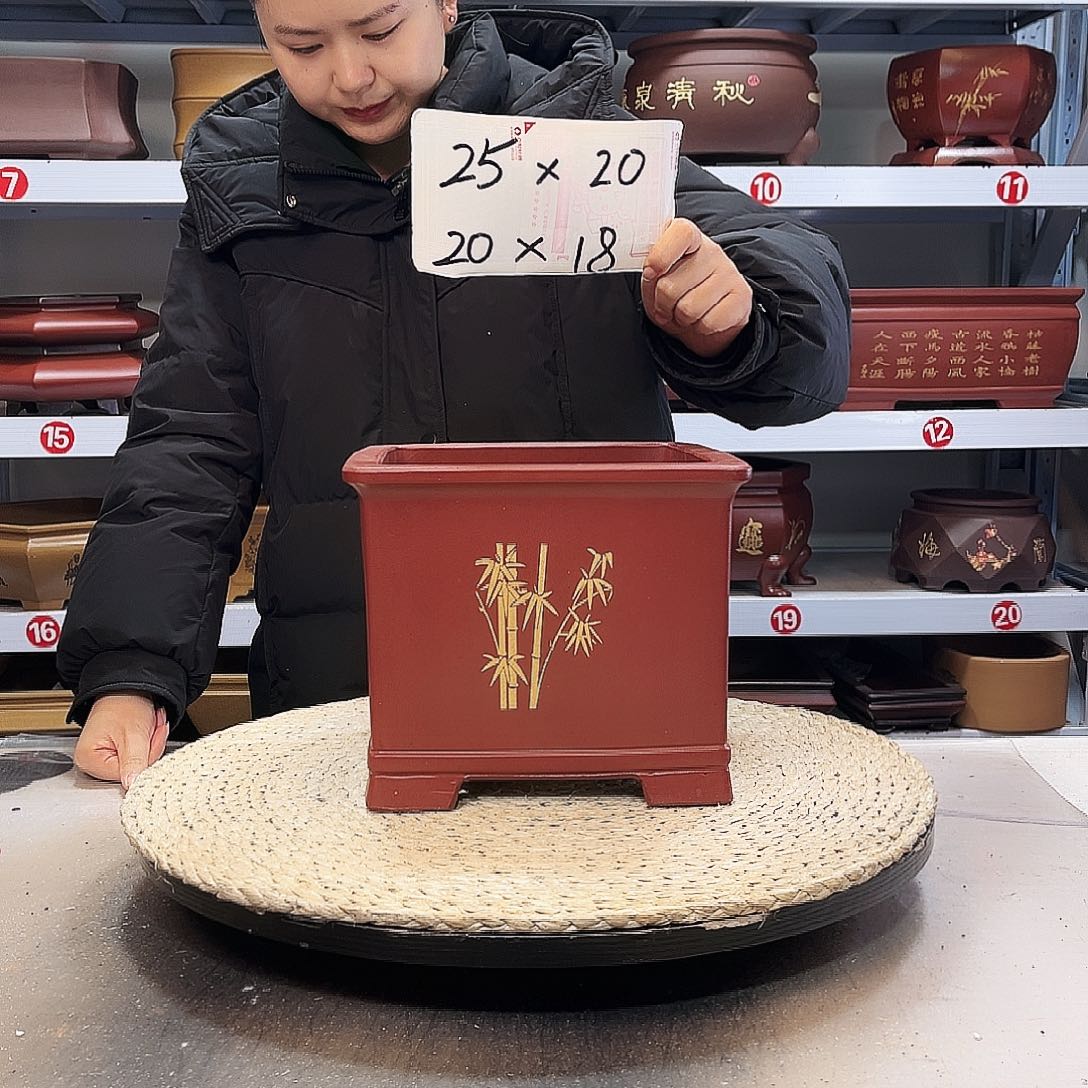 紫砂花盆紫砂花盆里