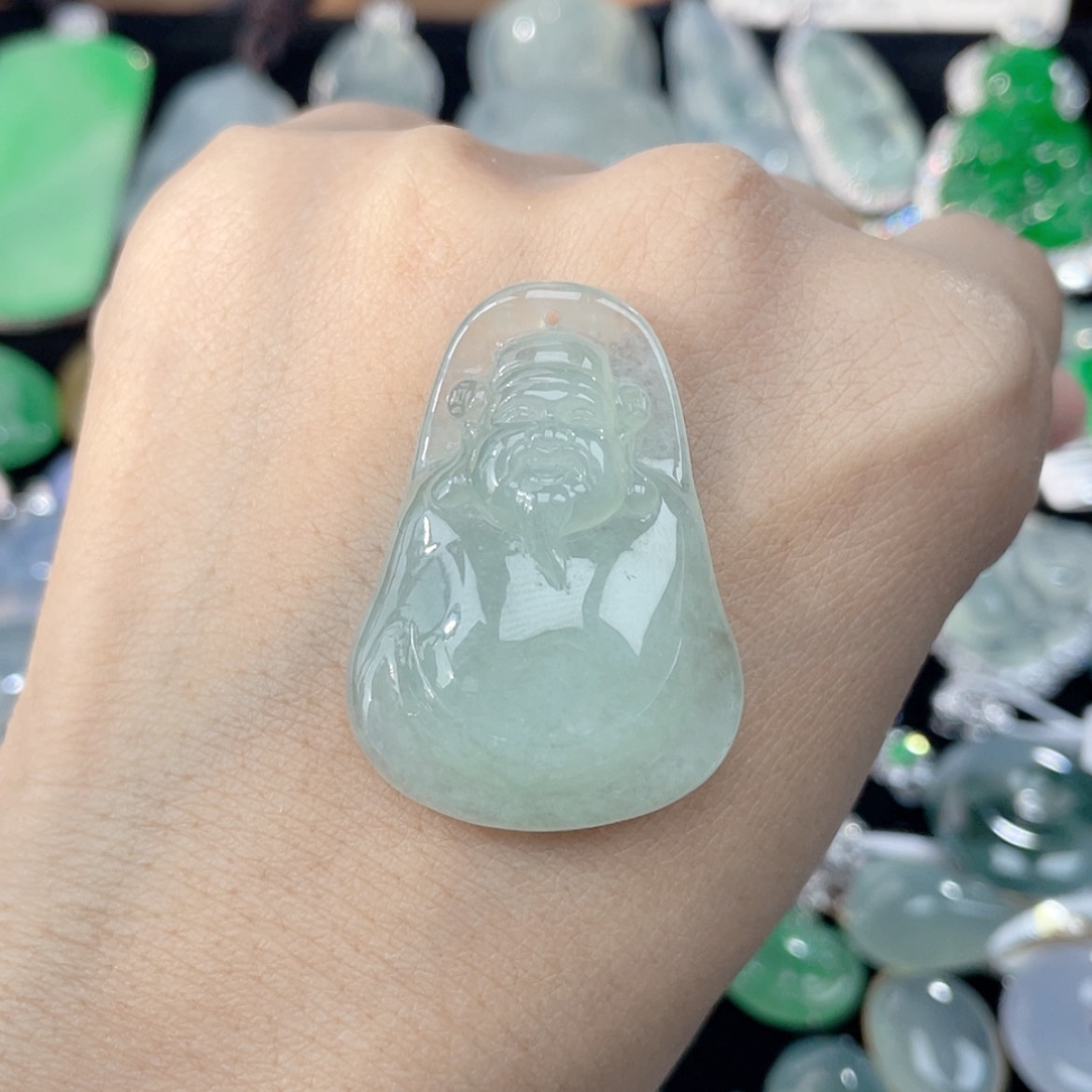 【闪购商品】翡翠颈饰未镶嵌48号 财神