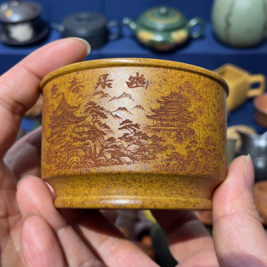 原矿紫砂手工主人杯