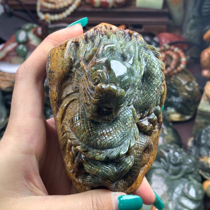 岫岩河磨玉（透闪石质玉）挂件未镶嵌