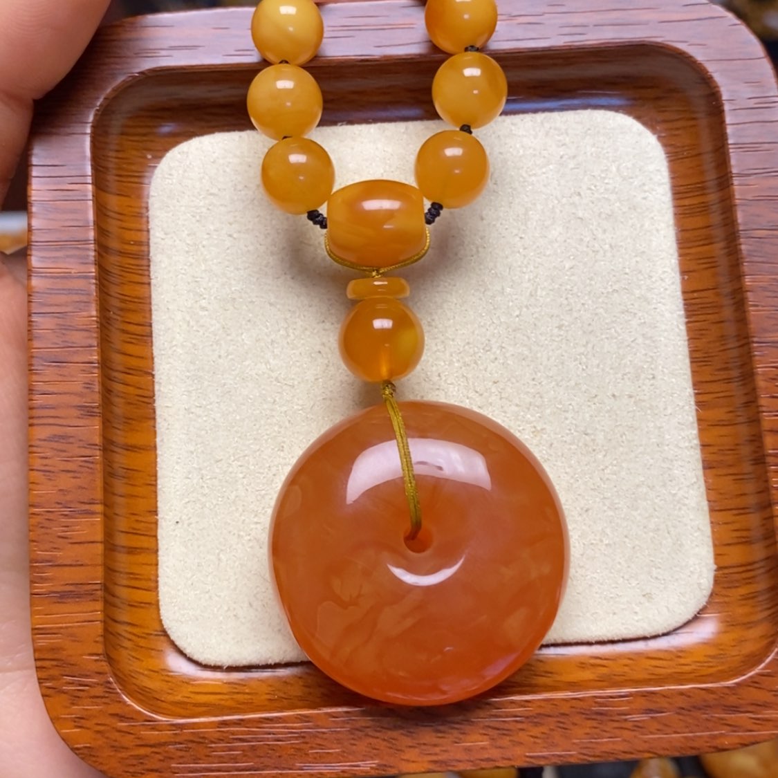 【闪购商品】蜜蜡颈饰未镶嵌项链