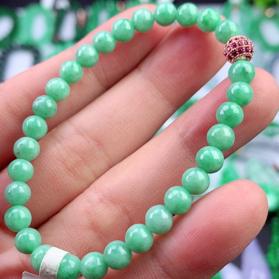 未镶嵌手链翡翠手串