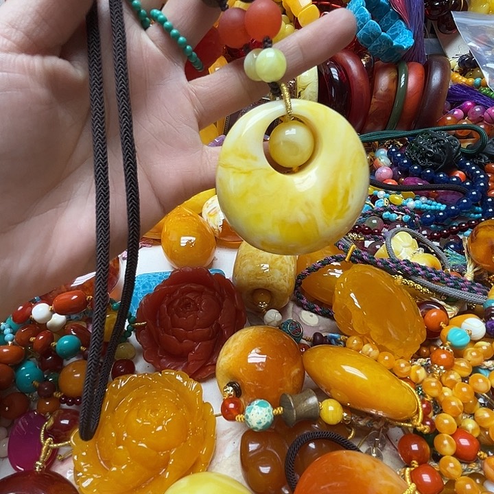 树脂制品2191柠檬黄子母扣