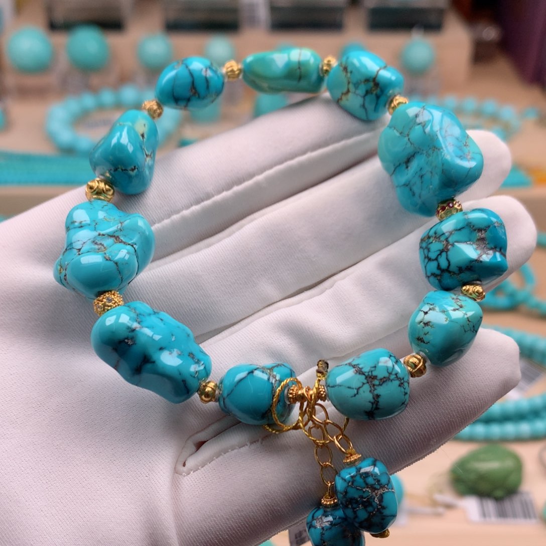 绿松石银S925镶嵌珠宝奇石