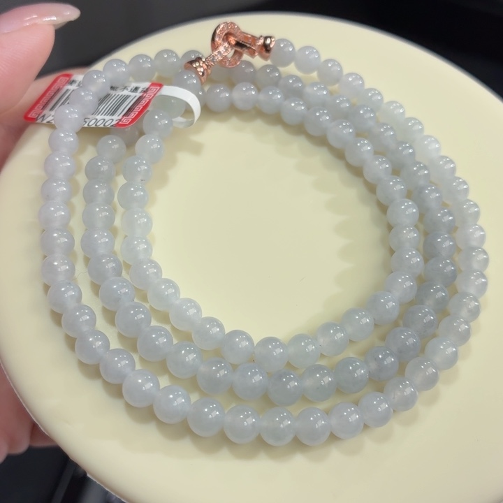 翡翠未镶嵌手链冰胶浅乌鸡卡5.4