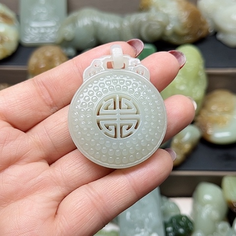 颈饰未镶嵌和田玉发***子