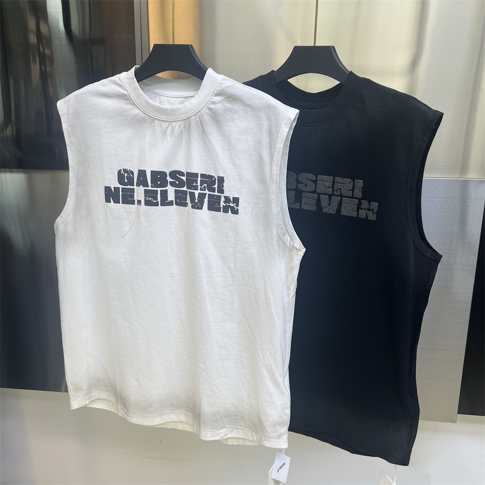 3251 纯棉废土风夏季圆领宽松无袖背心  w265-70731