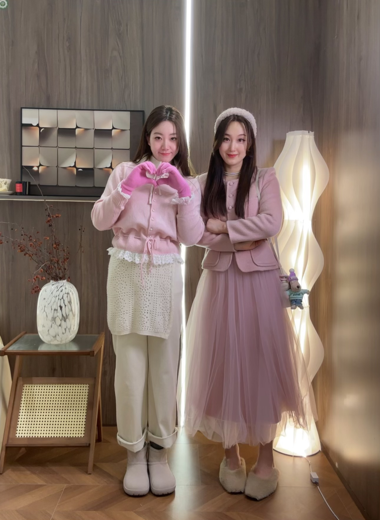 毛针织衫甜美上衣时尚长袖女装紫色小香风休闲风百搭轻职风