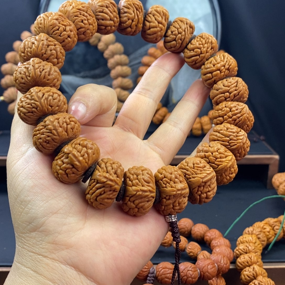 桃核手串舒***记龙纹桃核麒麟