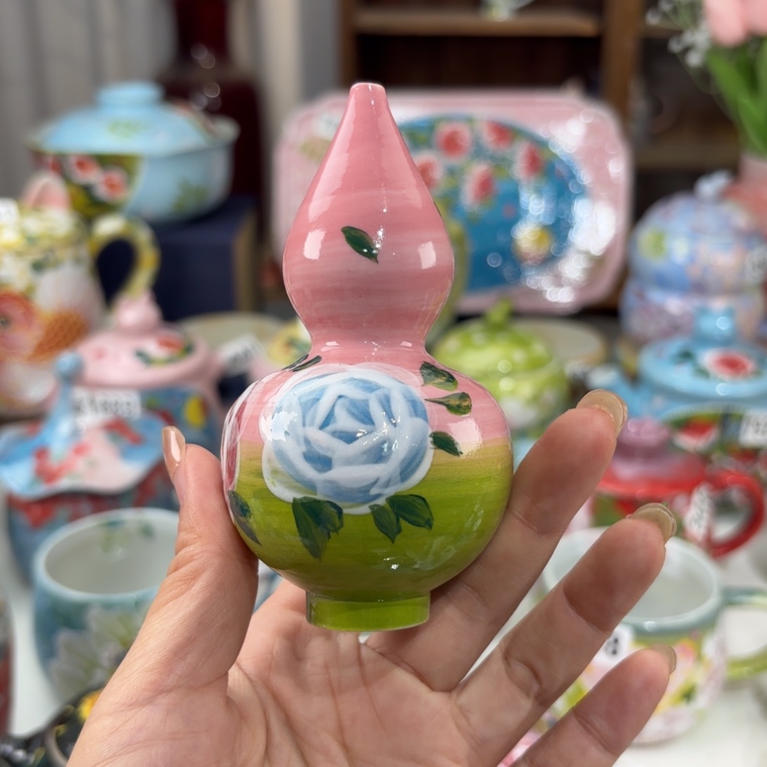 瓷片景德镇手绘高温釉下彩陶瓷茶具