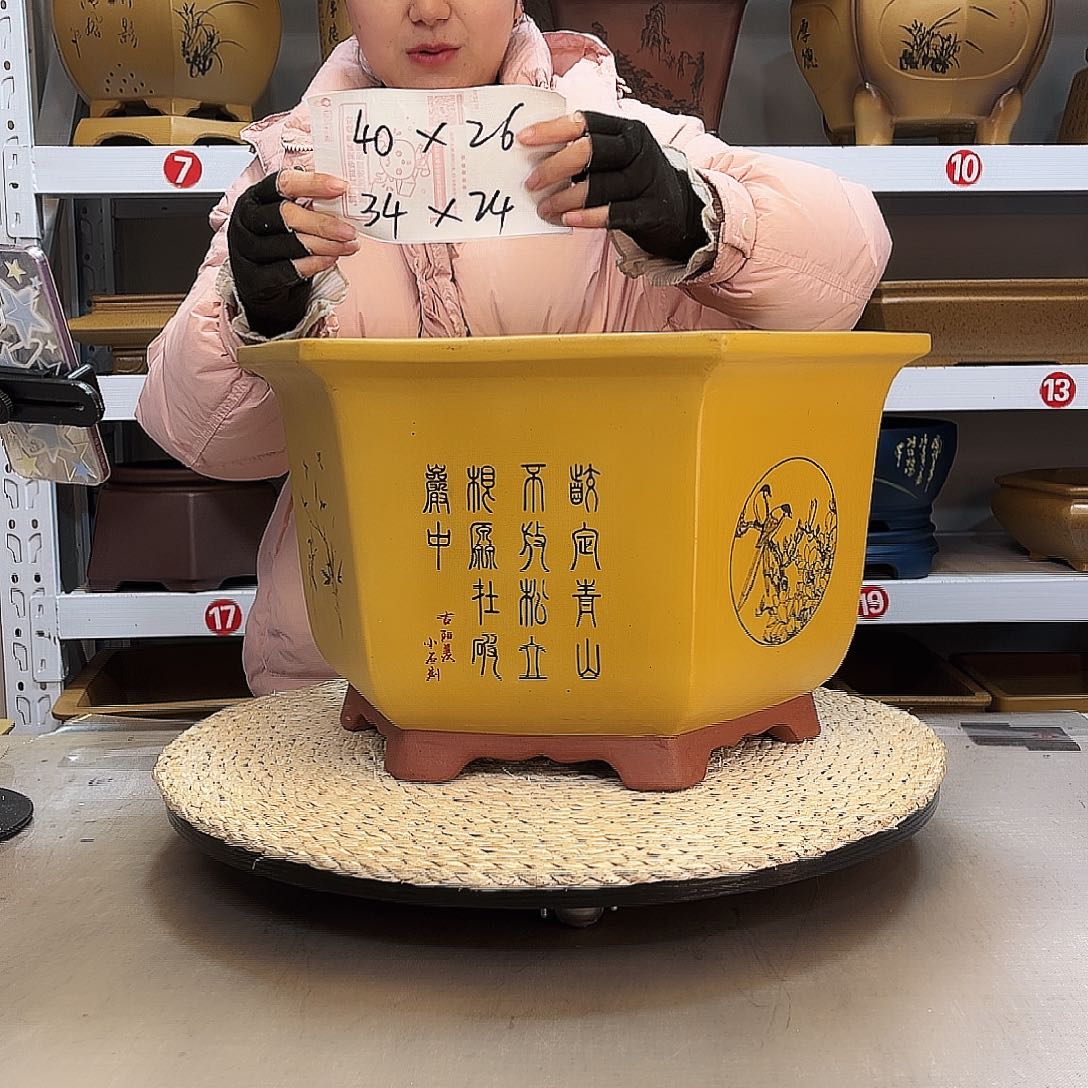 紫砂花盆紫砂花盆