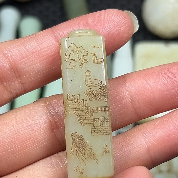 吊坠白玉菩提精选商品一物一图