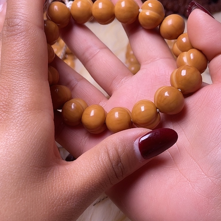 计***爷猴头核桃手串16尺寸镜面柯基屁桃手持全品无暇