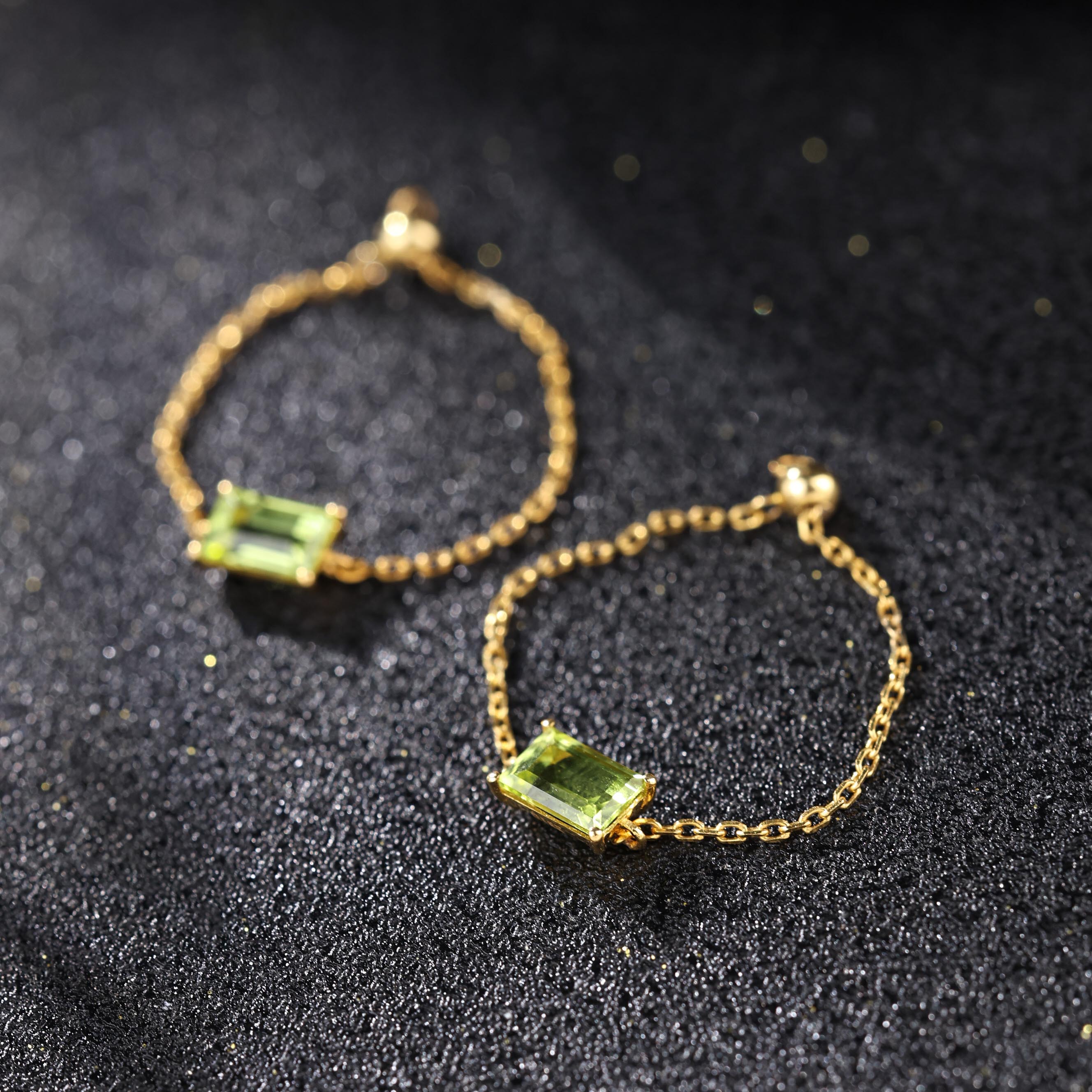 【举石臻选】TA0104-222-22橄榄石戒指18k（一件/多样性发）H