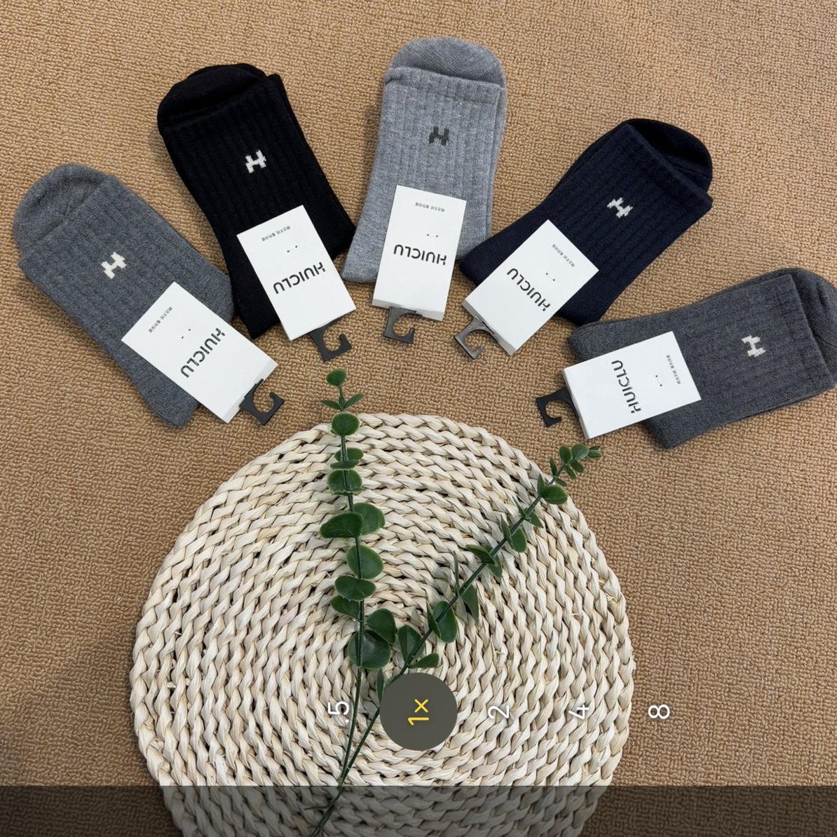 【小妹店】男款中筒小标精纺羊绒袜（5双装）