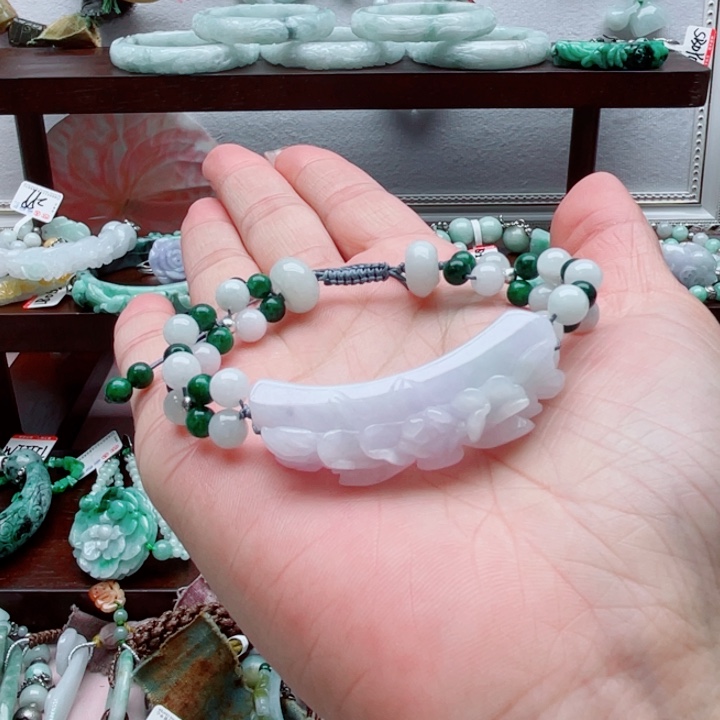 翡翠未镶嵌手链手牌