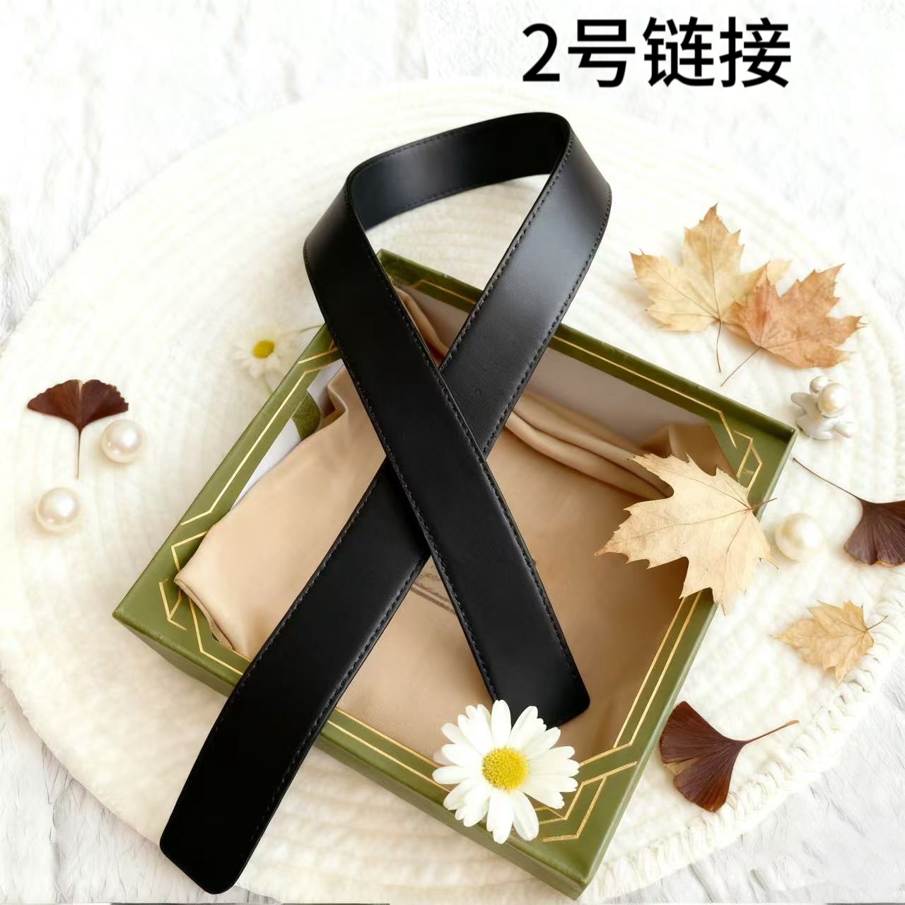 杨树家同款女士百搭腰带小羊皮复古金扣银扣皮带