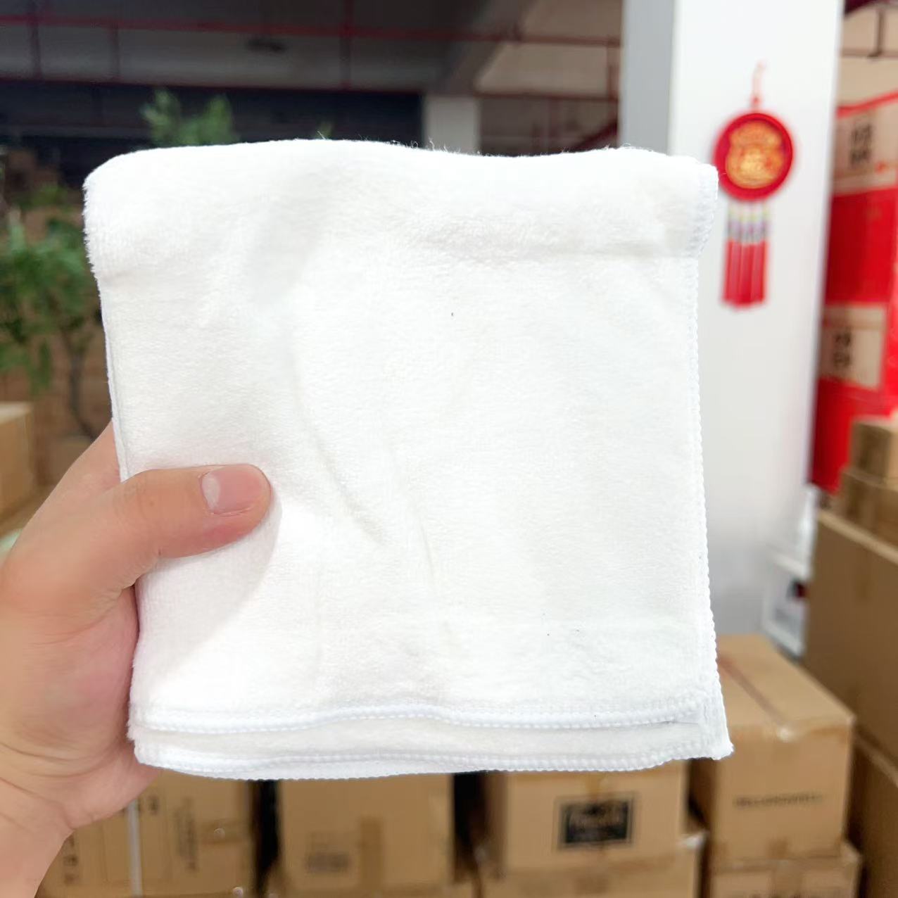 定制款！白色毛巾