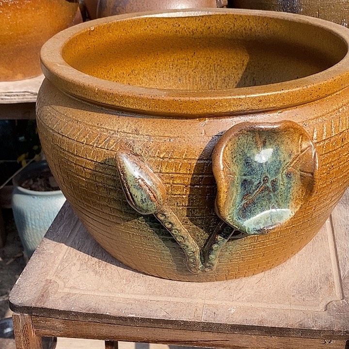 花盆紫砂口27.5高度18无孔