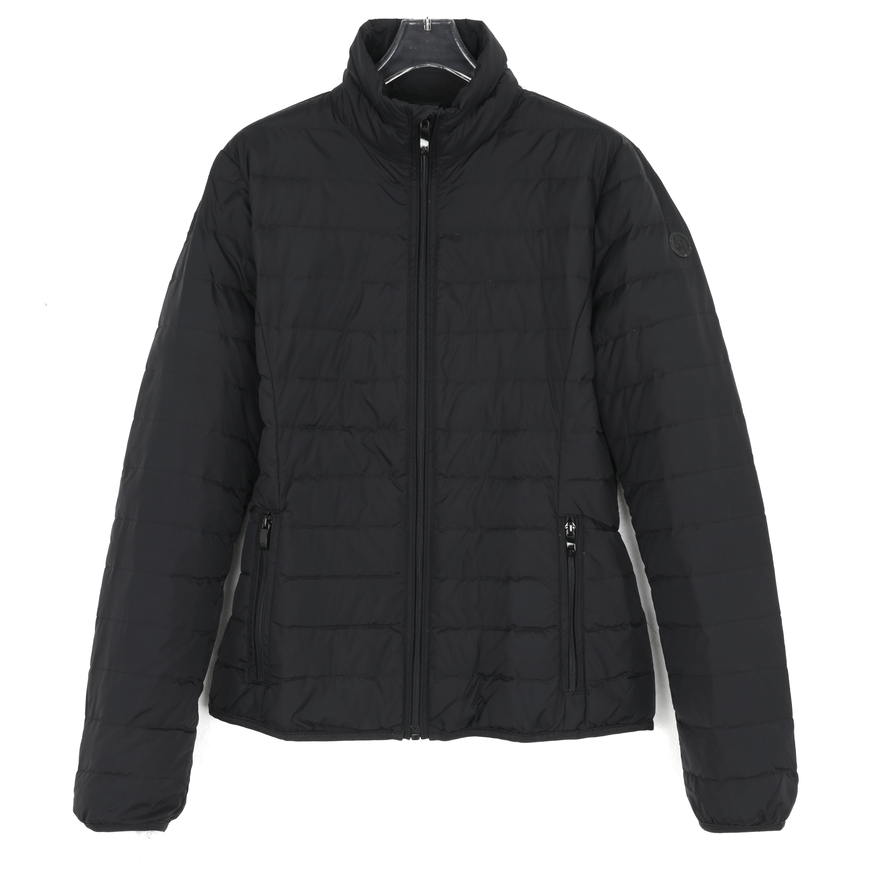 ARMANI JEANS阿玛尼 女士短款轻便黑色羽绒服RN103723 B44HS A5CA