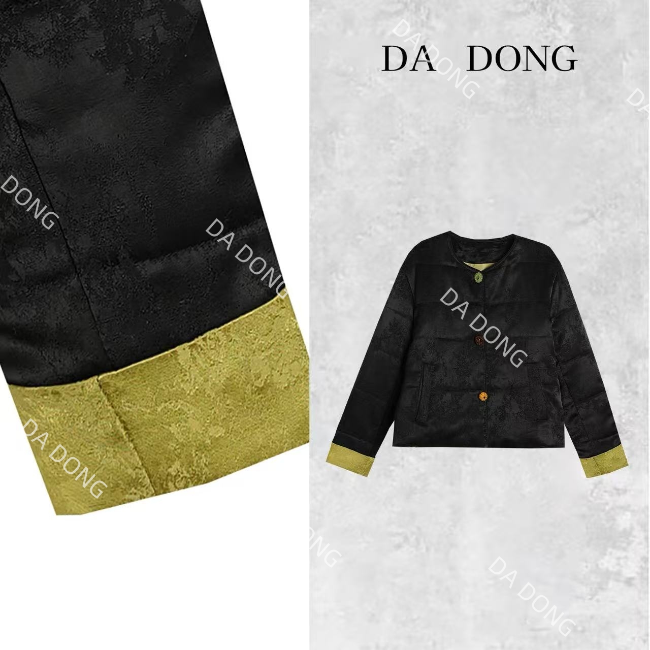 【加棉】小彩扣--新中式加棉设计师高定轻奢宽松休闲复古圆领国潮