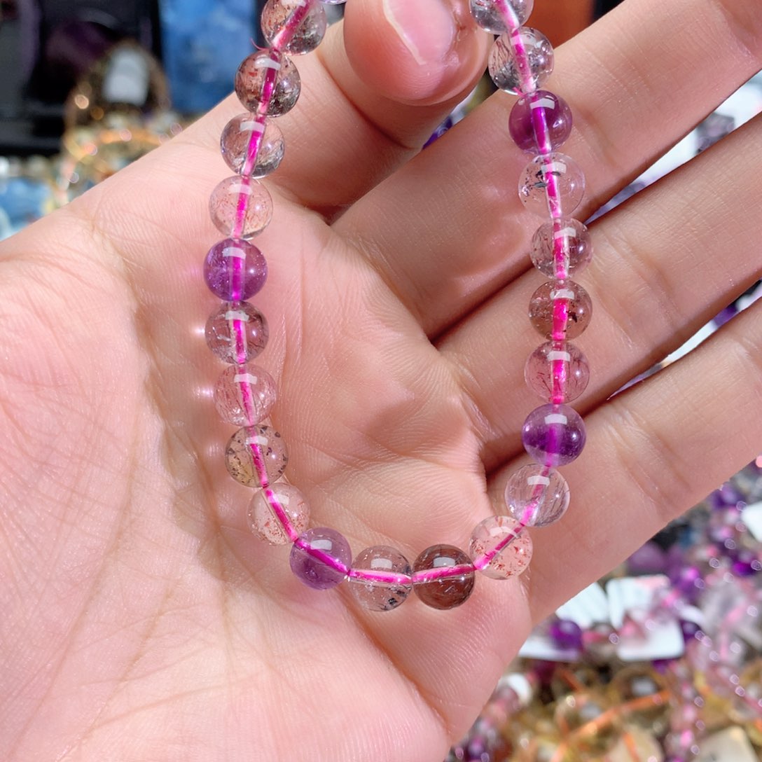 水晶手链未镶嵌不**?超七手链7+