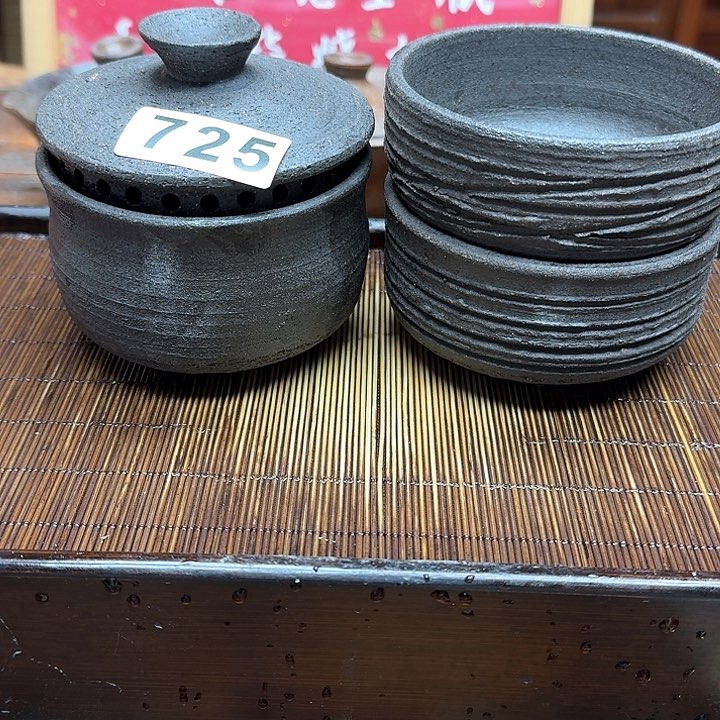 纯手工制作粗陶茶具火*旦