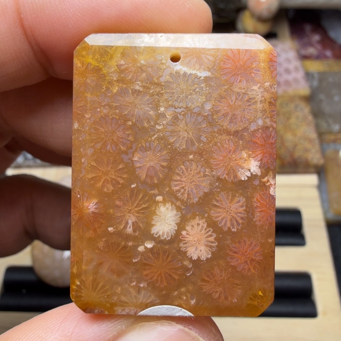 硅化玉未镶嵌纯天然色有机玉石保真色