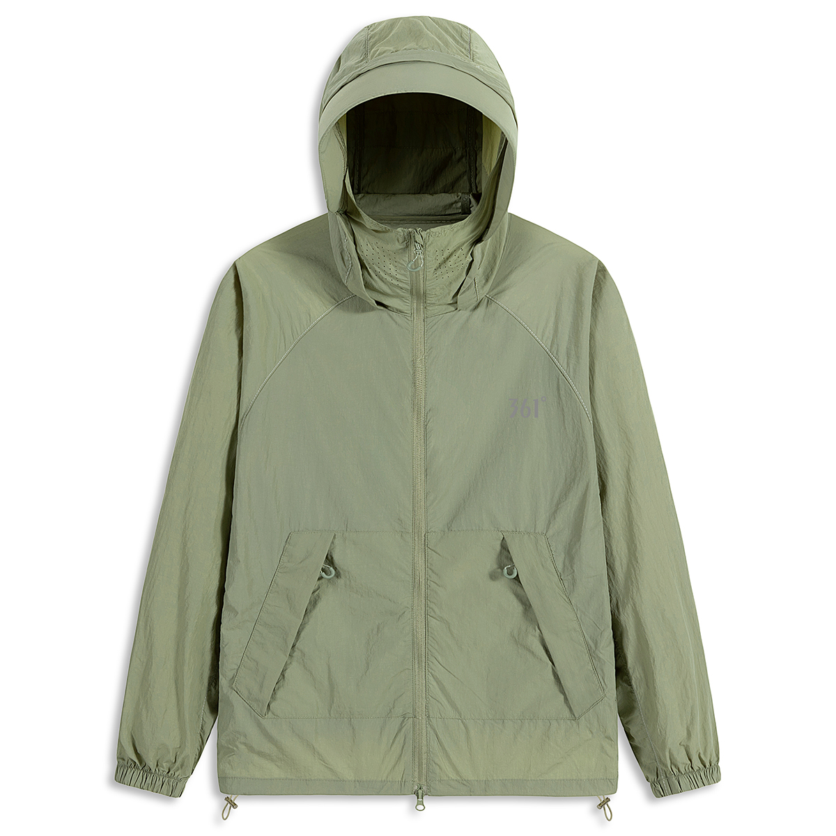 4281-361°情侣梭织外套防晒服透气户外时尚百搭连帽运动男女同款