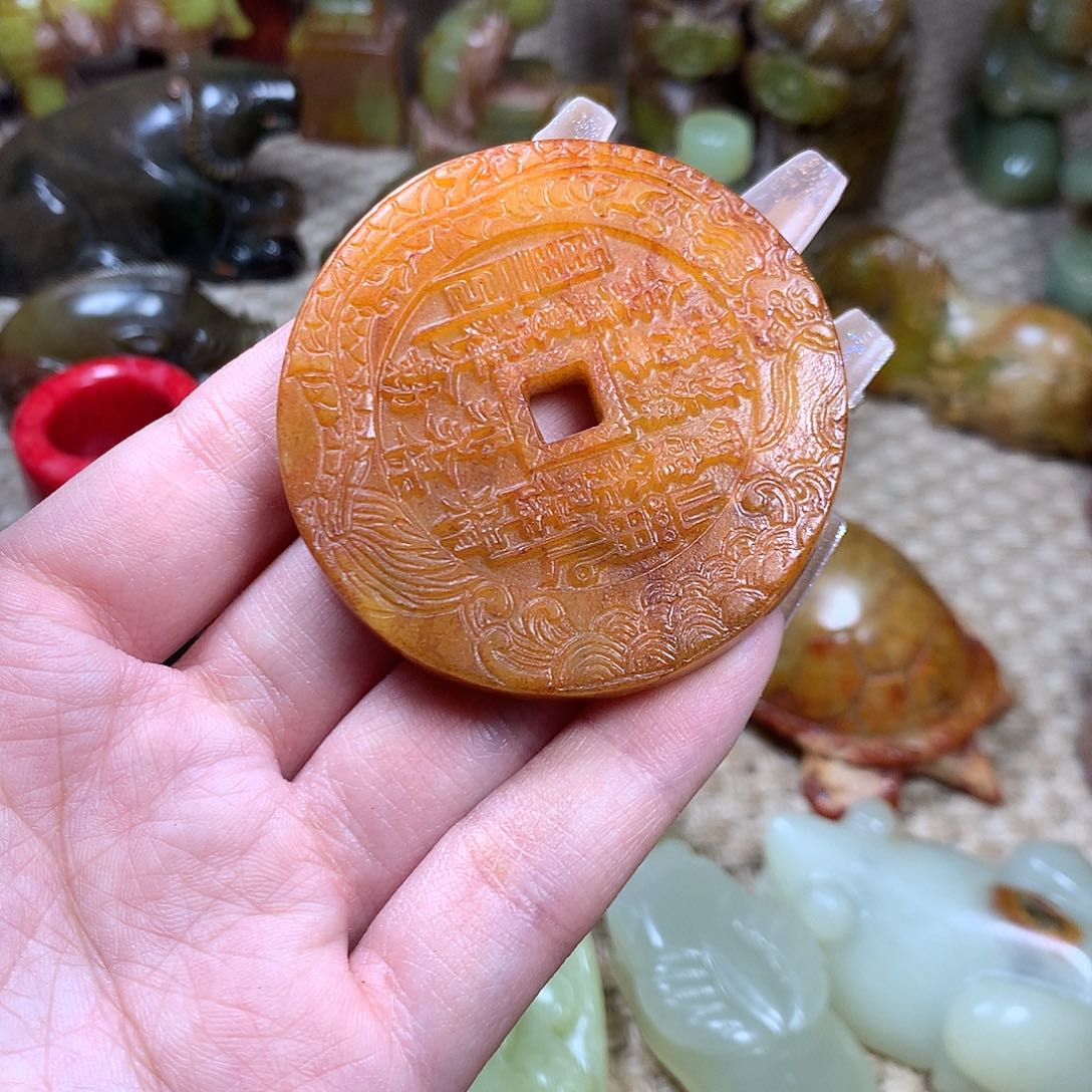 白玉菩提吊坠挂件