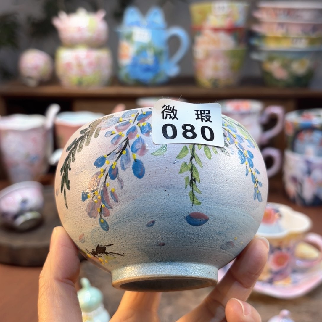 景德镇手绘高温釉下彩陶瓷茶具
