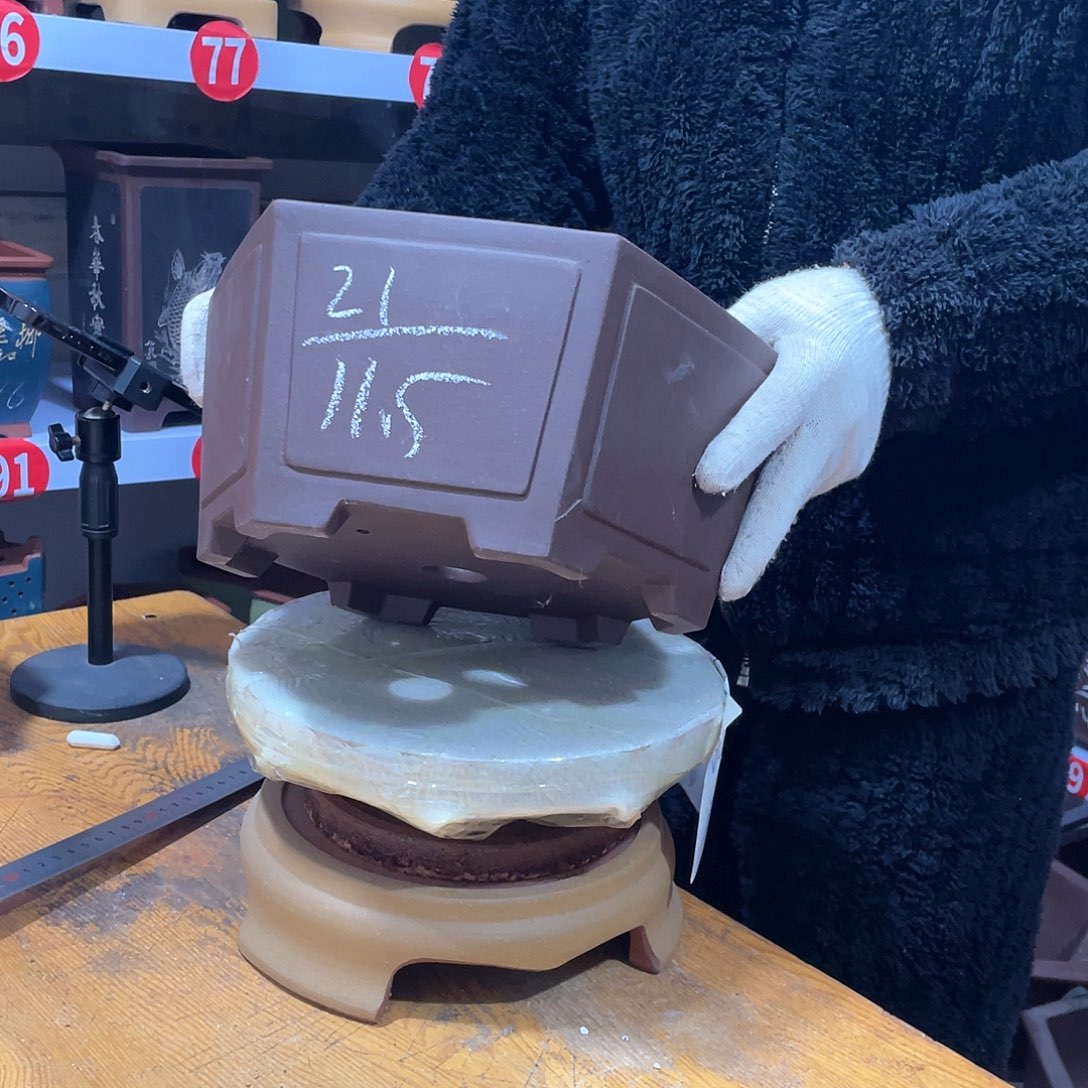 紫砂天心紫砂手工花盆