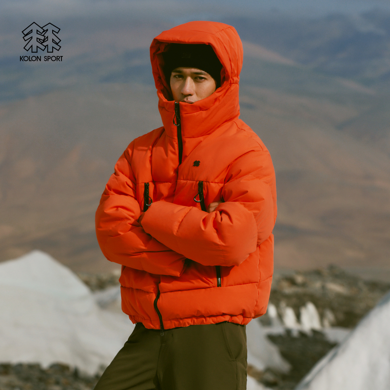 KOLON SPORT可隆羽绒衣防水透湿耐磨男女露营中量鹅绒夹克