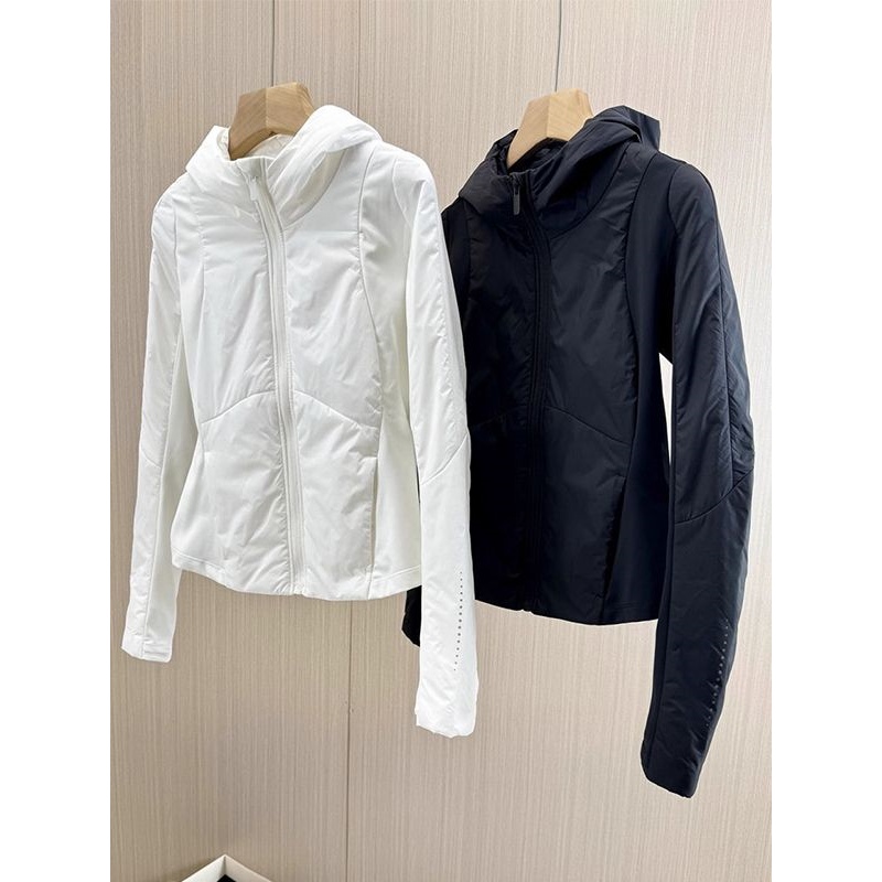 特大码胖mm高级感休闲运动夹棉瑜伽服外套女春秋新款连帽显瘦外套