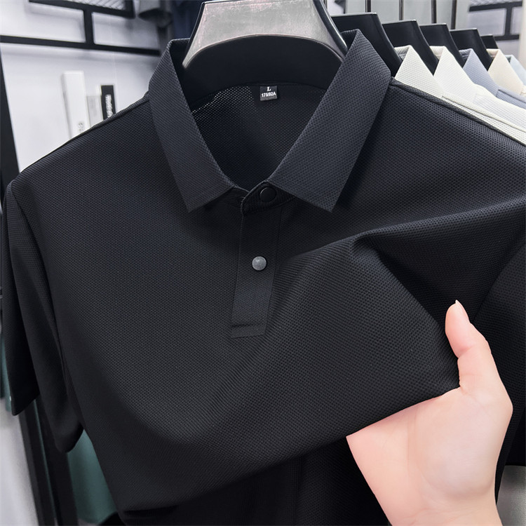 【海外撤柜 正品清仓】轻奢男士翻领polo衫全无痕舒适百搭短袖T恤潮