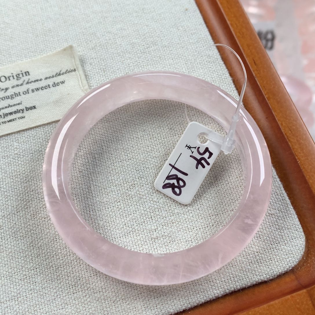 水晶手镯未镶嵌圈口54 微瑕 不退换