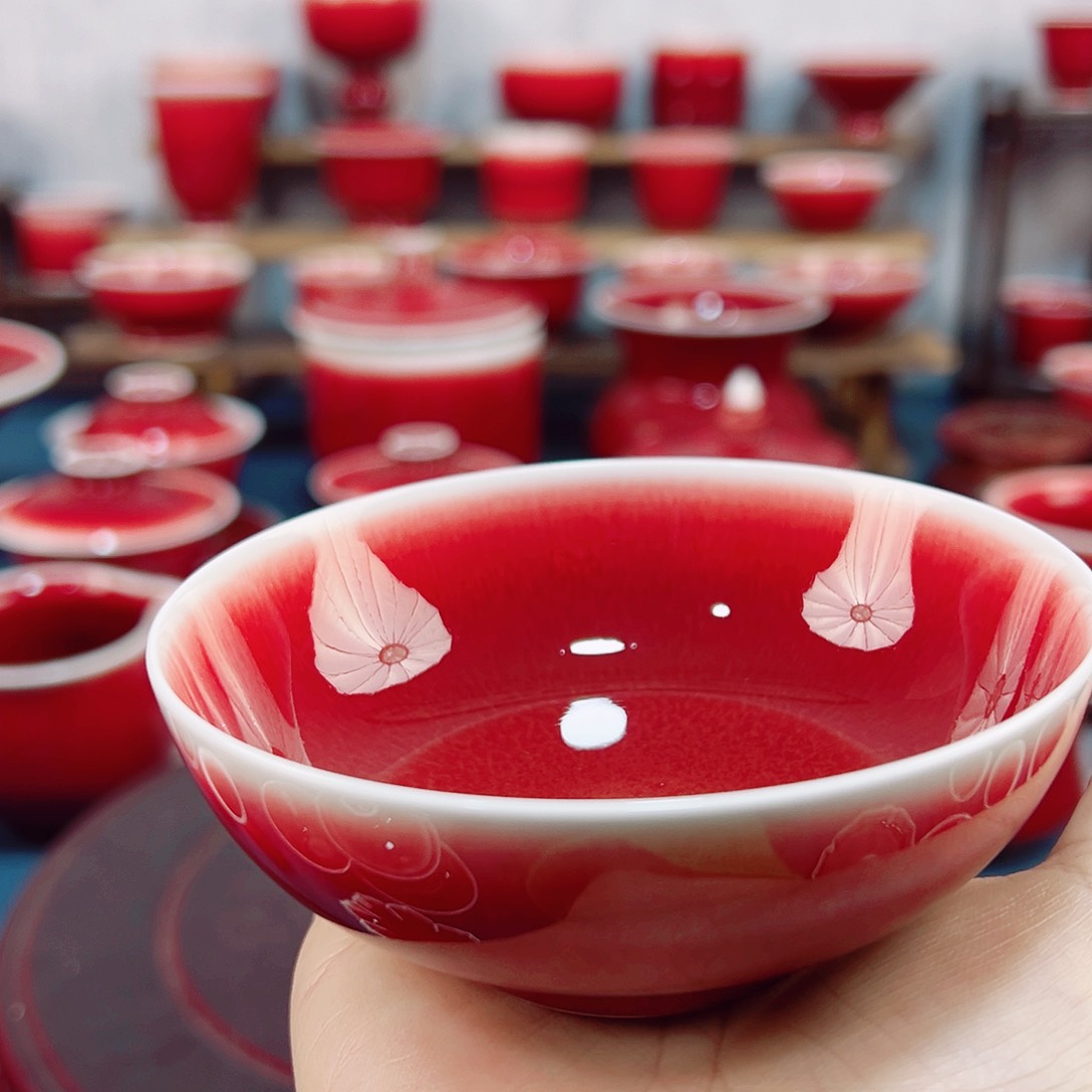 t**o景德镇陶瓷原矿郎红茶具