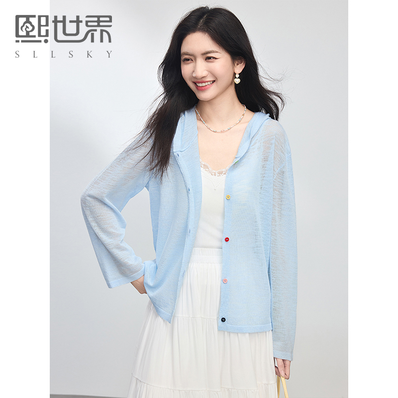 1B2LW001熙世界通勤淑女风格常规毛针织衫