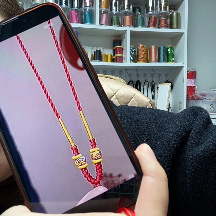 纯手工编织吊坠绳