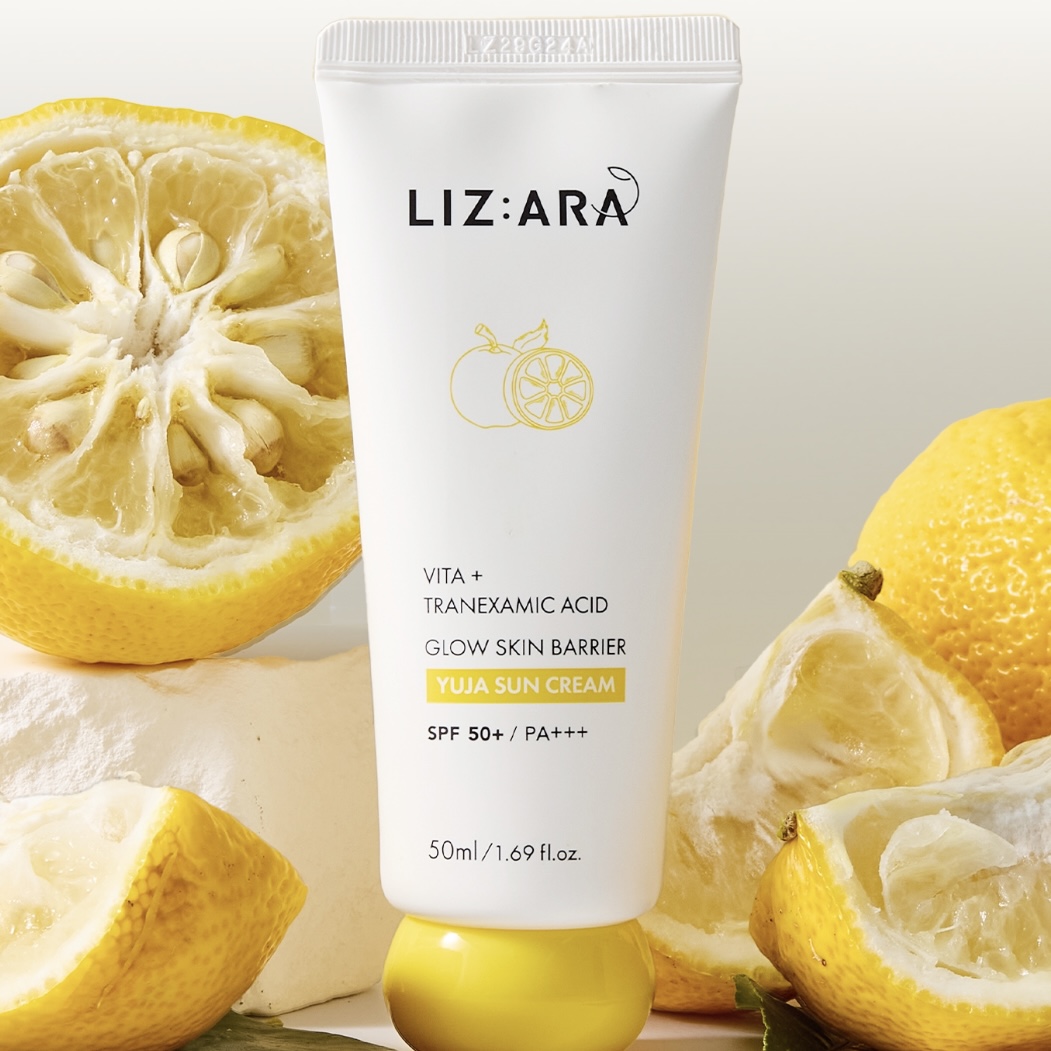 LIZARA柚子防晒霜护肤多效透亮清爽净透温和不油腻