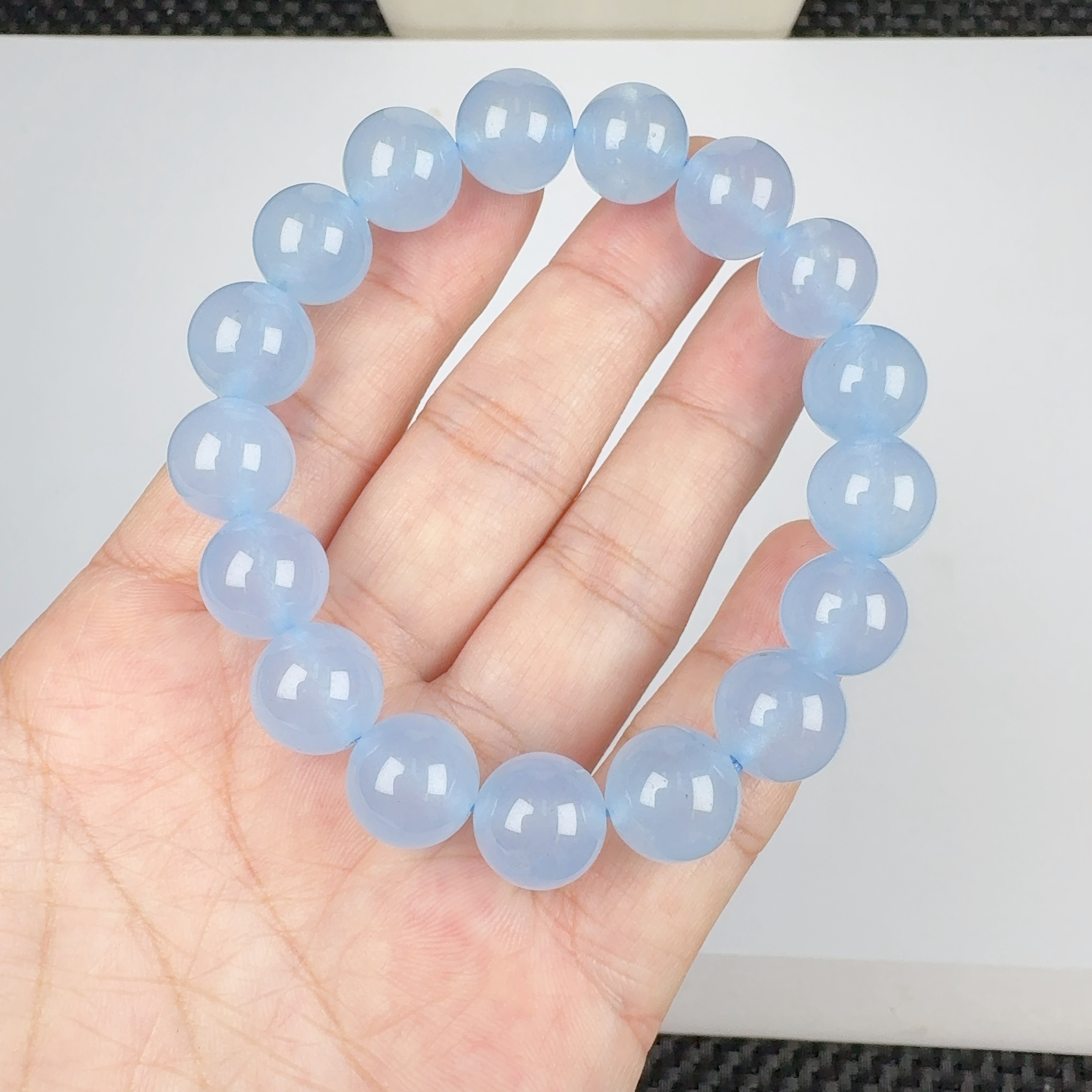 z334深蓝冰12m手串女款手工时尚百搭