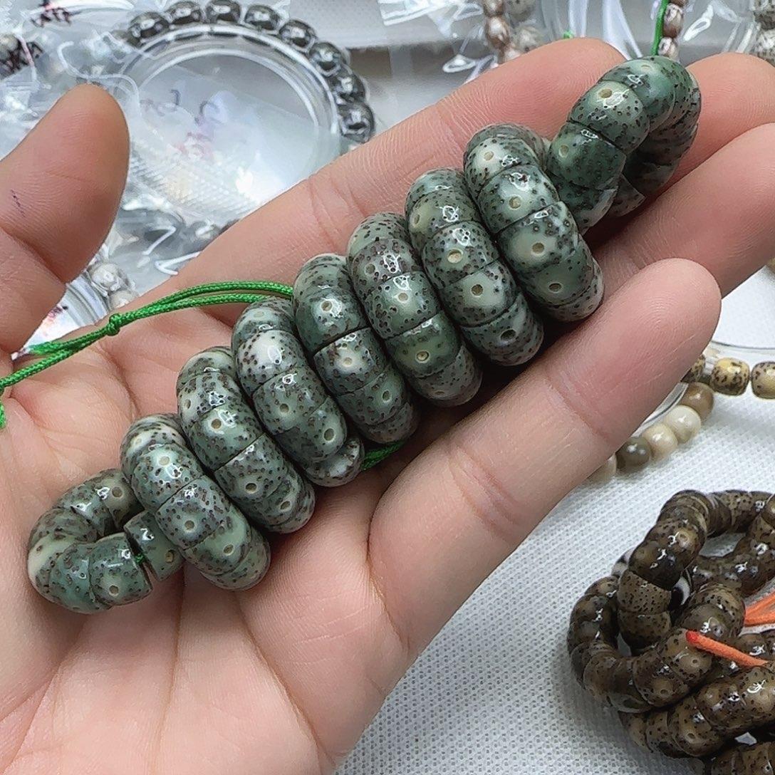 九****手串星月菩提55高端绿星月菩提9-108大肠