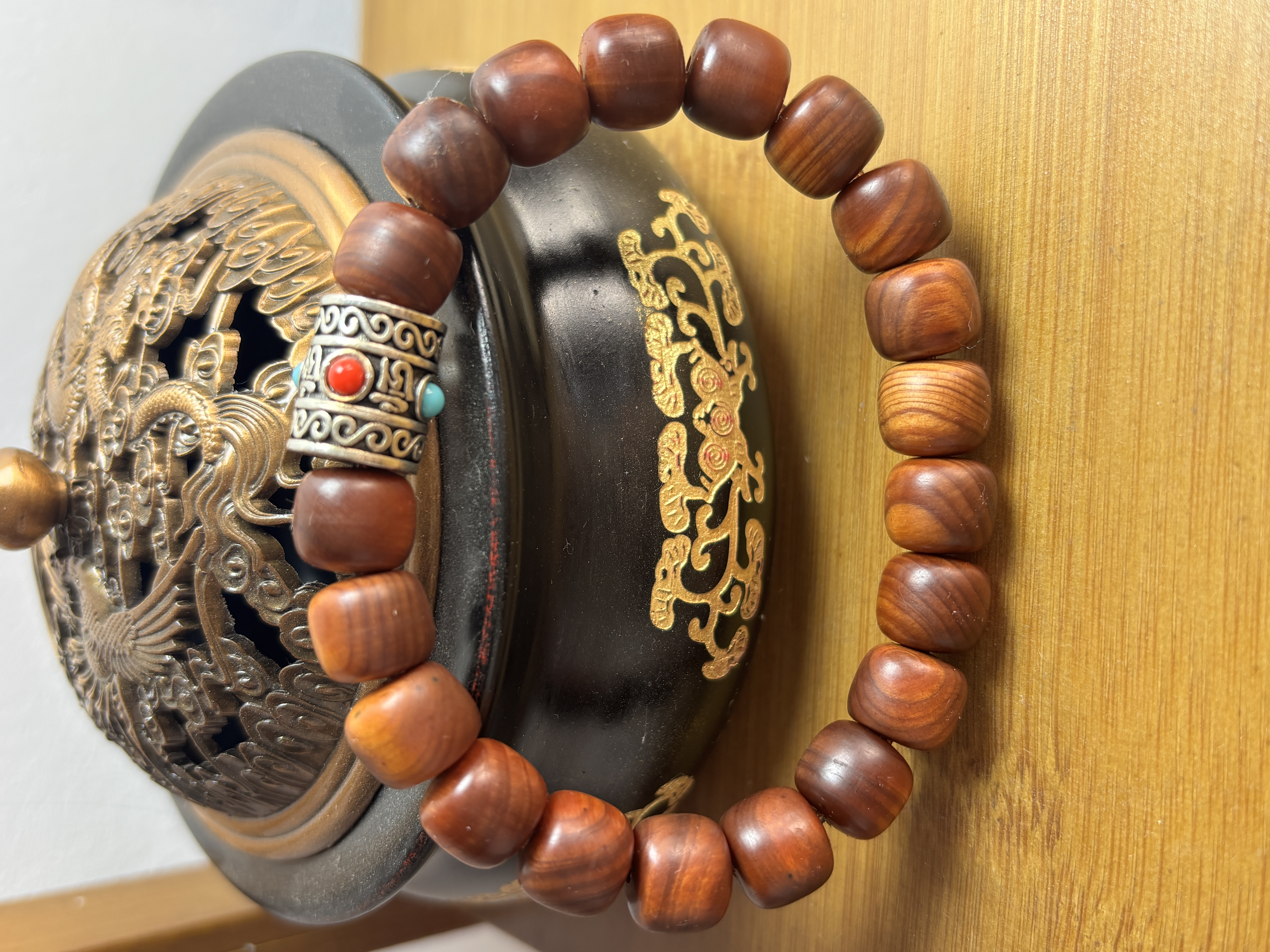 【福顺文玩】yb棕色单圈手串