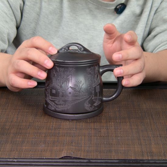 茶杯紫砂高货放漏