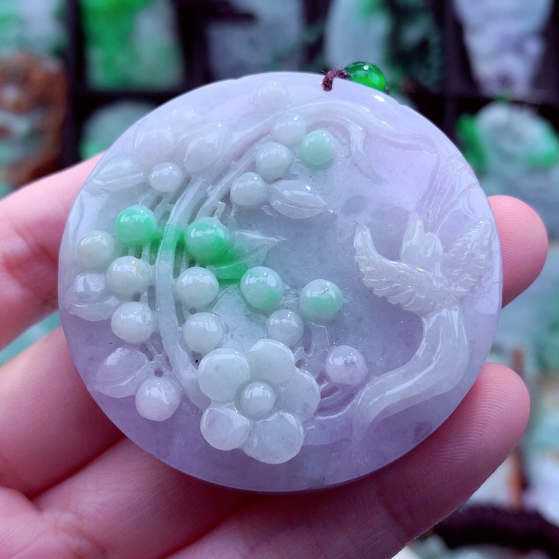 翡翠未镶嵌颈饰天然