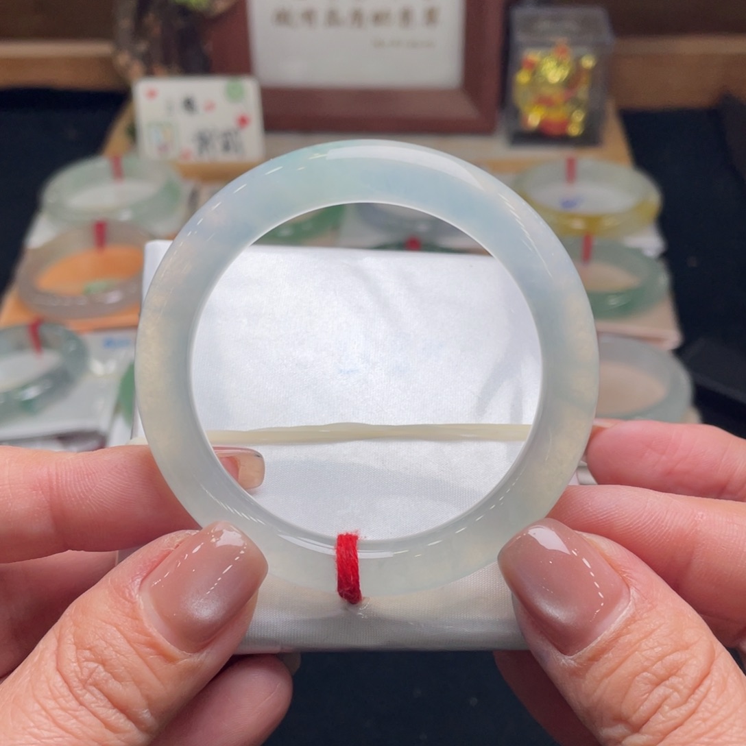 翡翠手镯未镶嵌翡翠51圆条